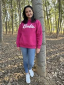 BİSİKLET YAKA BARBİE BASKILI SWEATSHİRT /KAZAK - 2