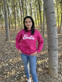 BİSİKLET YAKA BARBİE BASKILI SWEATSHİRT /KAZAK - 4