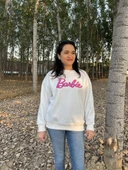 BİSİKLET YAKA BARBİE BASKILI SWEATSHİRT /KAZAK - 10