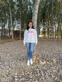 BİSİKLET YAKA BARBİE BASKILI SWEATSHİRT /KAZAK - 8