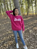 BİSİKLET YAKA BARBİE BASKILI SWEATSHİRT /KAZAK - 3