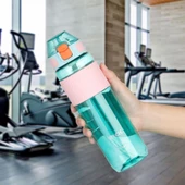 TKK 700 ml Yeşil Silikon Pipet Ağızlık Okul Spor ve Kamp İçin Tritan Matara - Çocuk Yetişkin - 2