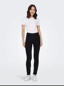 ONLY Bayan Yüksek Bel Siyah Renk Kot Pantolon 15315352 thumbnail 5
