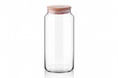 Rossel Premium 6 adet Bambu Vakum Kapaklı Kavanoz 3 boy 500-800-1300 ML - 5