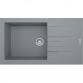 REAL P011 ASSOS 86 XL GRANİT EVYE GRİ 86x43.5 Cm Tezgah Üstü - 1