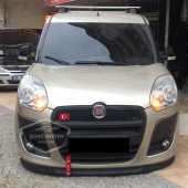 Fiat Doblo D3 2010-2015 Uyumlu Üniversal Astra H lip Esnek Ön Lip 2 Parça Tampon Altı Dil Karlık Ön Ek - 1