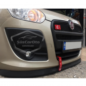 Fiat Doblo D3 2010-2015 Uyumlu Üniversal Astra H lip Esnek Ön Lip 2 Parça Tampon Altı Dil Karlık Ön Ek - 6