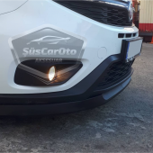 Fiat Doblo D4 2015-2021 Uyumlu Üniversal Astra H lip Esnek Ön Lip 2 Parça Tampon Altı Dil Karlık Ön Ek - 6