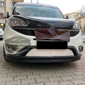 Fiat Doblo D4 2015-2021 Uyumlu Üniversal Astra H lip Esnek Ön Lip 2 Parça Tampon Altı Dil Karlık Ön Ek - 7