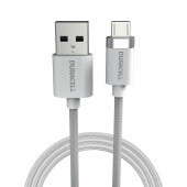 Duracell 2m USB-A to Micro USB Örgülü Şarj Kablosu - Beyaz - 2