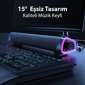 Coofbe Rgb Işıklı Bluetooth Soundbar Bluetooth Hoparlör Subwoofer Tv Bilgisayar Ses Sistemi Çift Hoparlör - 5