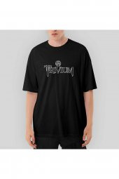 Trivium Logo Type Oversize Siyah Tişört XL - 1