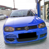 Vw Golf 4 1997-2003 Uyumlu Üniversal Astra H lip Esnek Ön Lip 2 Parça Tampon Altı Dil Karlık Ön Ek - 1