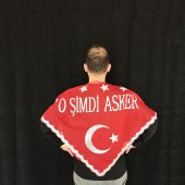 Asker Şalı O Şimdi Asker Yazılı Şal - 1