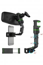 Dikiz Aynası Telefon Tutucu Araç Içi 360 Derece Robotik Model 1. Kalite - 1
