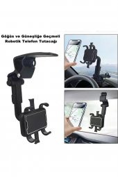 Araç Içi Telefon Tutucu Göğüs Ve Güneşliğe Geçmeli Robotik Model Profesyonel - - 1
