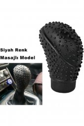 Silikonlu Vites Topuzu Kılıfı Siyah Renk Oval Üniversal Ithal - 1