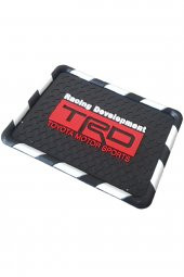 Kaydırmaz Silikonlu Ped Araç Göğüs Torpido Ev Ofis Çok Amaçlı TRD Racing Damalı Desen 18cm x 13,5cm - 1