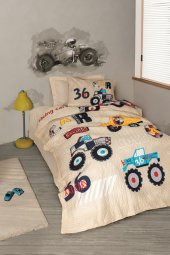 Cotton Box Junior Tek Kişilik Complete Set Cars Bej - 1