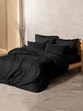 Cotton Box Plaid Ranforce Tek Kişilik Nevresim Takımı Siyah - 1