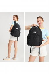 Bagacar Smart Bag 3159 Okul ve Günlük Laptop Bölmeli Sırt Çantasız Koyu Gri - 4
