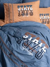 Cotton Box Mood Nakışlı Ranforce Tek Kişilik Nevresim Takımı State Tarçın thumbnail 2