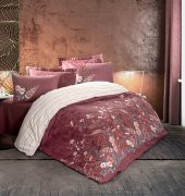 Cotton Box Feminen Tek Kişilik Nevresim Takımı Vina Bordo - 1