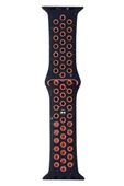 Watch 7 41mm KRD-02 Yeni Seri Suya Dayanıklı Delikli Renkli Silikon Kordon - 6