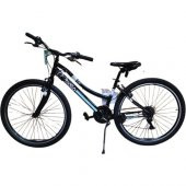 Bianchi Bella 26 26 Jant 21 Vites 38 cm V-Fren Dağ Bisikleti-Siyah-Beyaz-Turkuaz - 1