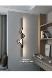 Worm / Aplik / 100x24 cm / Antrasit Gövde / 3 Renk Işık / 3 Yıl Garanti - 2