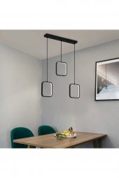 Bitola / 65 cm / Kare Sarkıt / 3 Renk Işık / Antrasit Gövde - 2