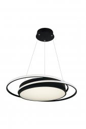 Davul / Çemberli / Sarkıt Avize / 55 cm / Antrasit Gövde / 3 Renk Işık / 3 Yıl Garanti - 1