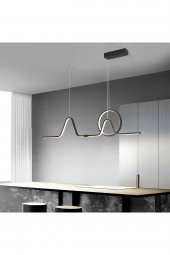 Eskiz / Sarkıt Avize / 100 cm / Antrasit Gövde / 3 Renk Işık - 1