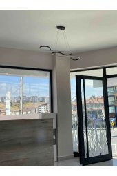 İnfinity / Sarkıt Avize / 120 cm / Antrasit Gövde / 3 Renk Işık - 2