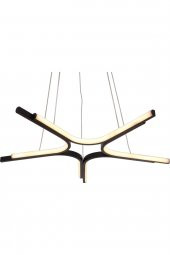 Zadar / 60 cm / Sarkıt Avize / 5 Kollu / Antrasit Gövde / 3 Renk Işık / 3 Yıl Garanti - 1