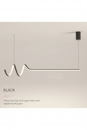 Minimal / Sarkıt Avize / 120 cm / 3 Renk Işık / Antrasit Gövde - 1