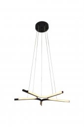 Zadar / 60 cm / Sarkıt Avize / 5 Kollu / Antrasit Gövde / 3 Renk Işık / 3 Yıl Garanti - 2