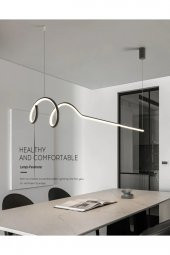 Minimal / Sarkıt Avize / 120 cm / 3 Renk Işık / Antrasit Gövde - 3