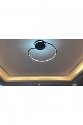 Pirlepe / Plafonyer Avize / 40 cm / Antrasit Gövde / 3 Renk Işık - 3