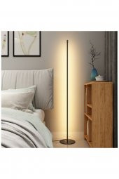 Düz / 150 cm / Lambader / Antrasit Gövde / 3 Renk Işık / 3 Yıl Garanti - 2