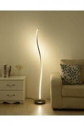 Kıvrımlı / 150 cm / Lambader / Antrasit Gövde / 3 Renk Işık / 3 Yıl Garanti - 3
