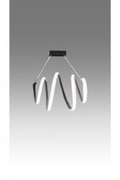 Spiral / 60 cm / Sarkıt Avize / Antrasit Gövde / 3 Renk Işık / 3 Yıl Garanti - 2
