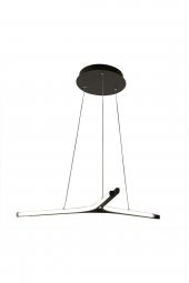 Petrovac / Sarkıt Avize / 60 cm / Antrasit Gövde / 3 Renk Işık - 2