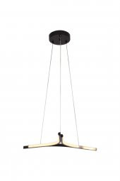 Petrovac / Sarkıt Avize / 60 cm / Antrasit Gövde / 3 Renk Işık - 3