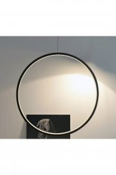 Gündoğdu / Sarkıt Avize / Tekli Çember / 60 cm / Antrasit Gövde / 3 Renk Işık - 1