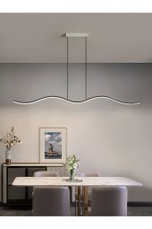 Martı / Sarkıt Avize  / 120 cm / Antrasit Gövde / 3 Renk Işık - 1