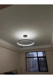 Cesinova / Sarkıt Avize / 60 cm / Antrasit Gövde / 3 Renk Işık - 1