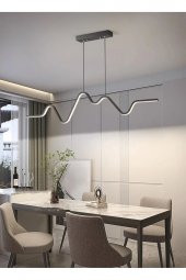Everest / Sarkıt Avize / 120 cm / Antrasit Gövde / 3 Renk Işık - 2