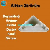 Mobilya Kanepe Masa Puf Sehpa Ayağı Beyaz Düz Baza Ayak 11 cm - 5