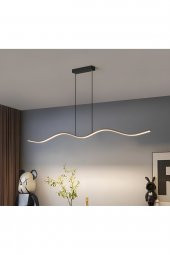 Martı / Sarkıt Avize  / 120 cm / Antrasit Gövde / 3 Renk Işık - 3